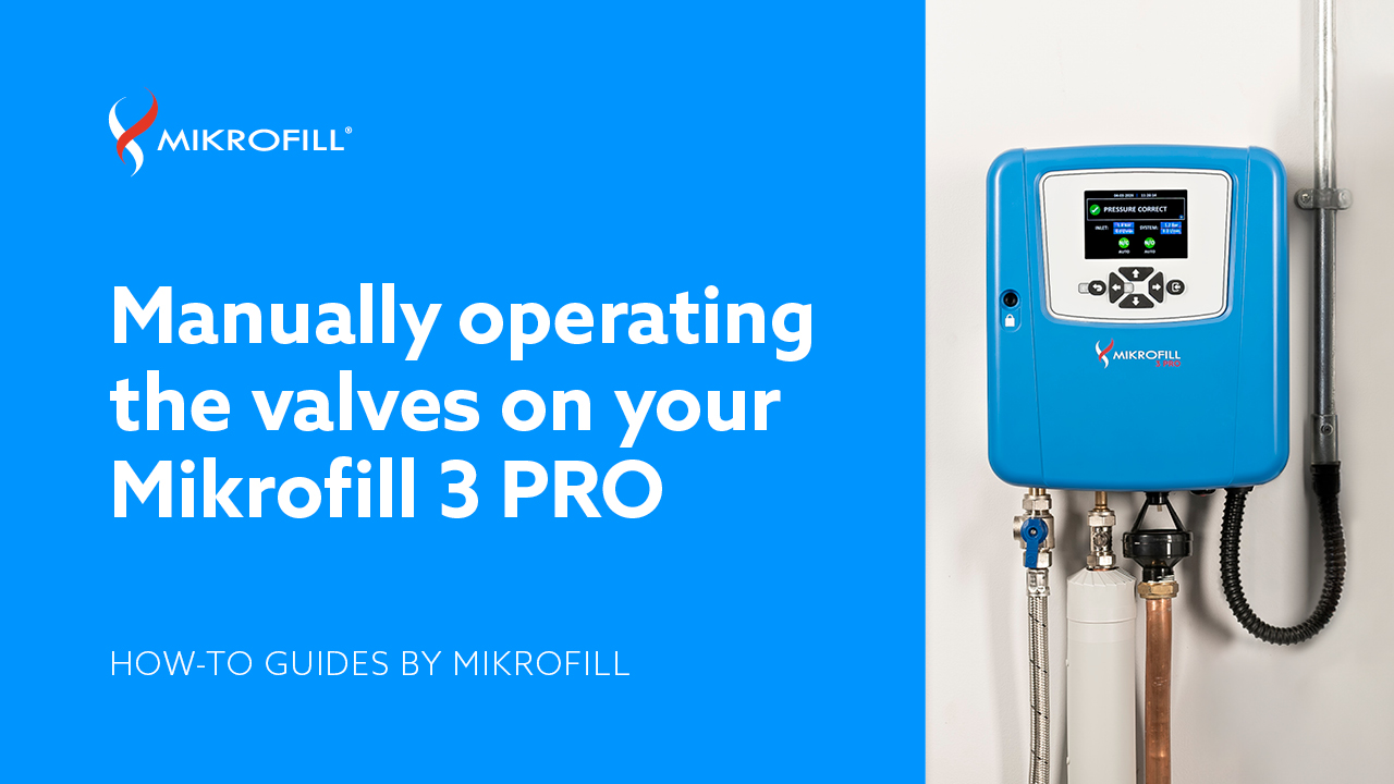 How to operate the valves of the Mikrofill 3 PRO pressurisation unit